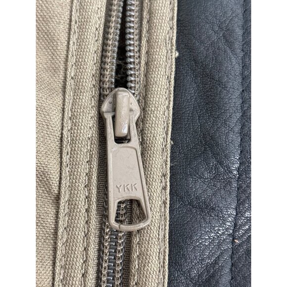 Cabela's Men's Tan Canvas & Brown Leather & Mesh Hunting Vest Size M - Picture 6 of 12